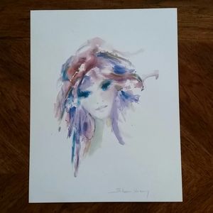 Shan-Merry signed Seriolithigraph /Amethysta